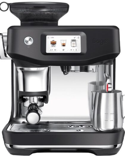 Sage Barista Touchâ¢ Impress SES881 espressomaskine, black truffle